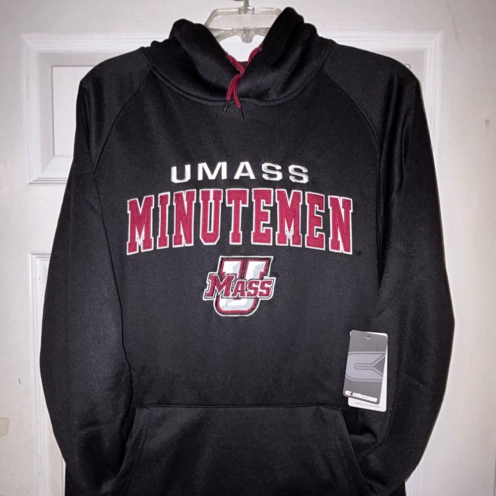 βΎοΈποΈ University of Massachusetts UMASS Minutemen Marquee Varsity Hoodie ποΈπ - Picture 13 of 16